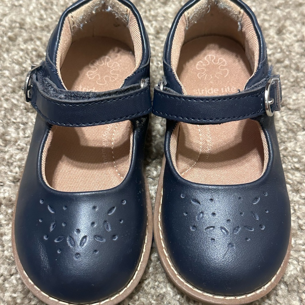 Stride Rite Navy Blue Dress Shoes for Kids